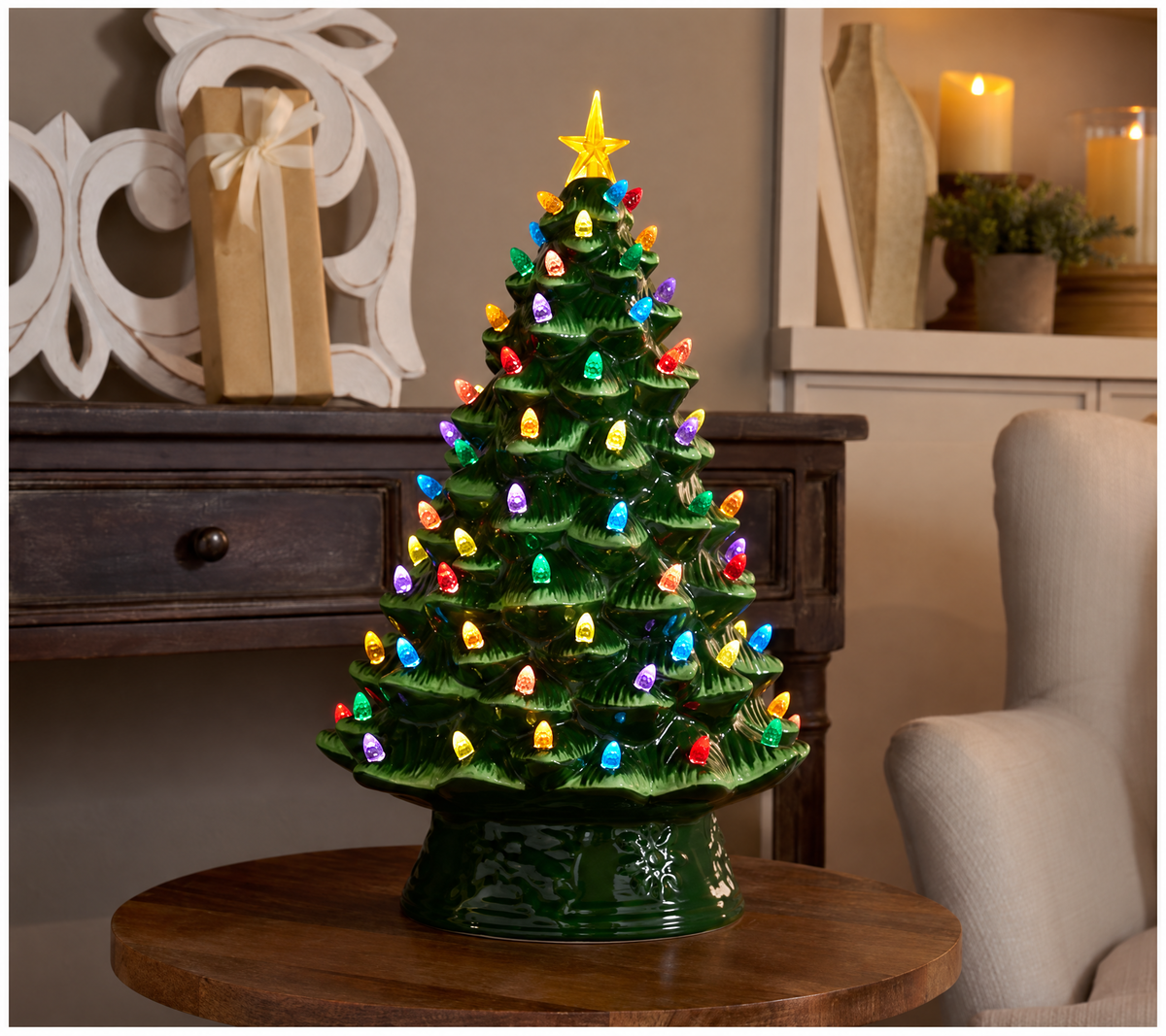 Mr. Christmas 18" Ceramic Nostalgic Tree
